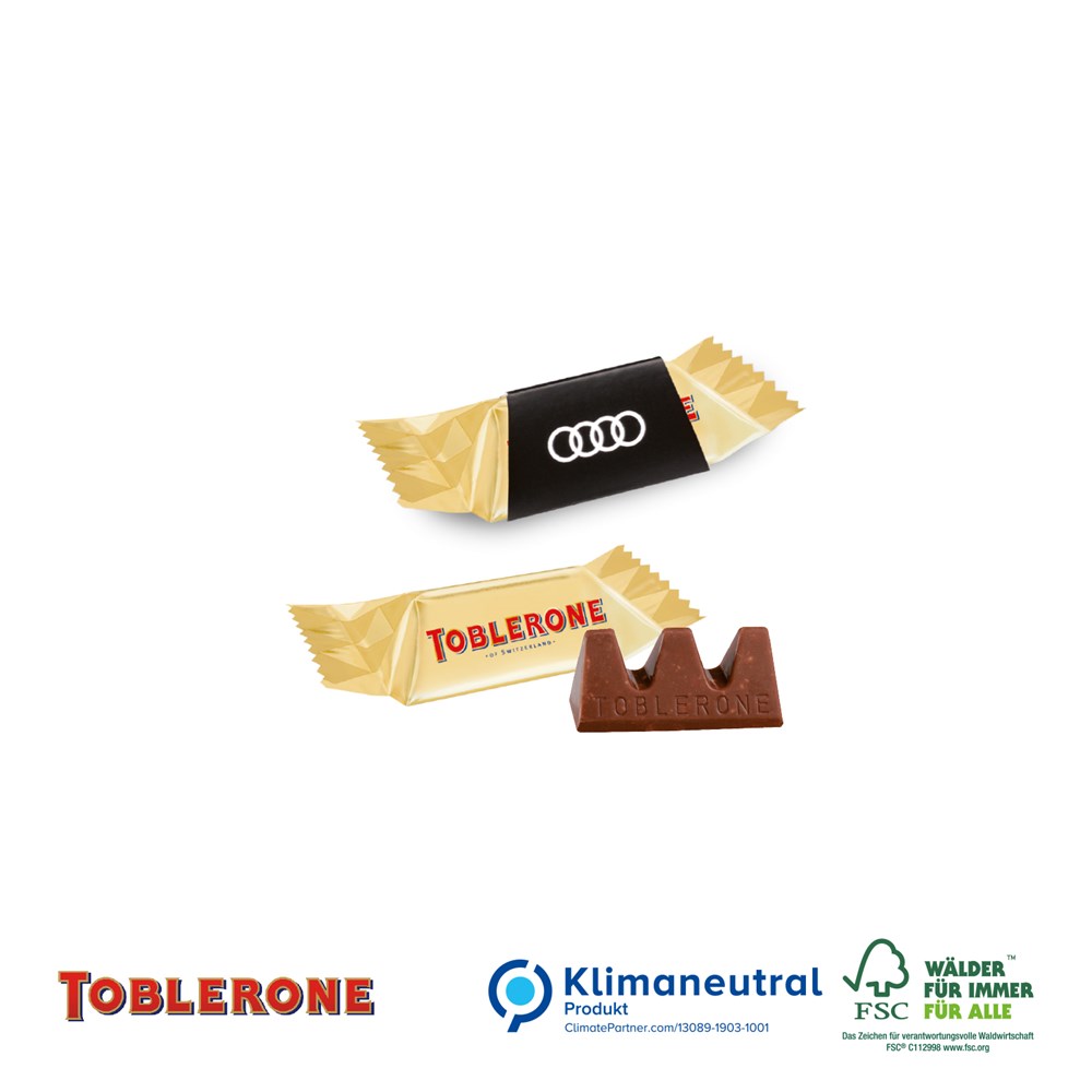 TOBLERONE Mini im Werbeschuber, Klimaneutral, FSC®