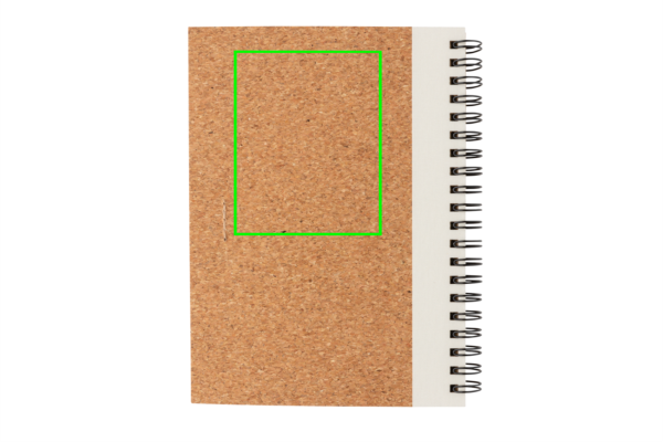 Kork Spiral-Notizbuch mit Stift