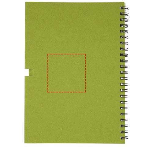 Luciano Eco Notizbuch mit Spiralbindung mit Stift – medium
