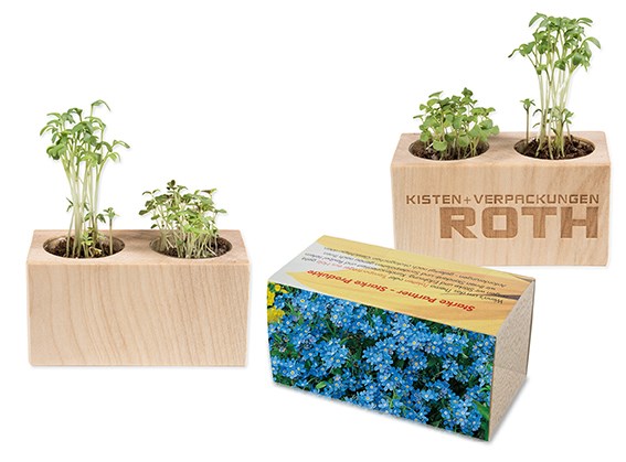 Pflanz-Holz 2er Set
