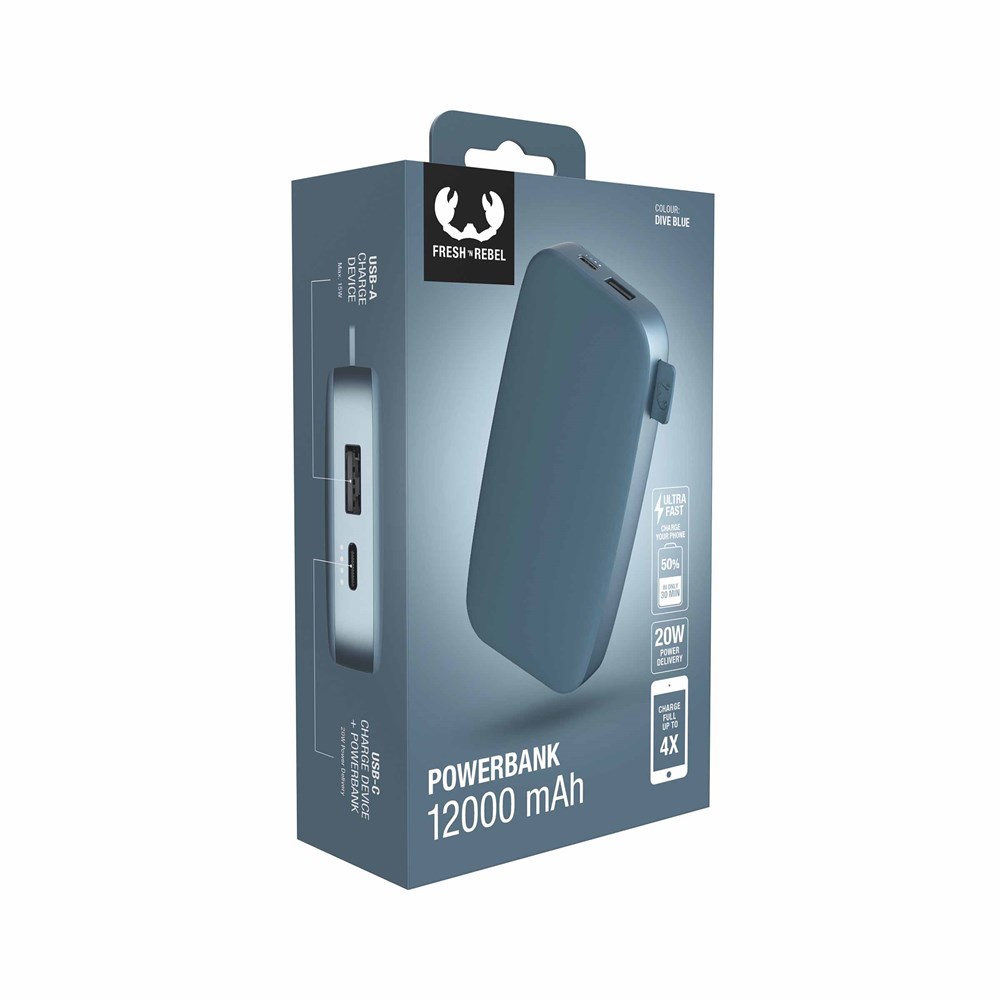 Fresh 'n Rebel Powerbank 12000 mAh USB-C