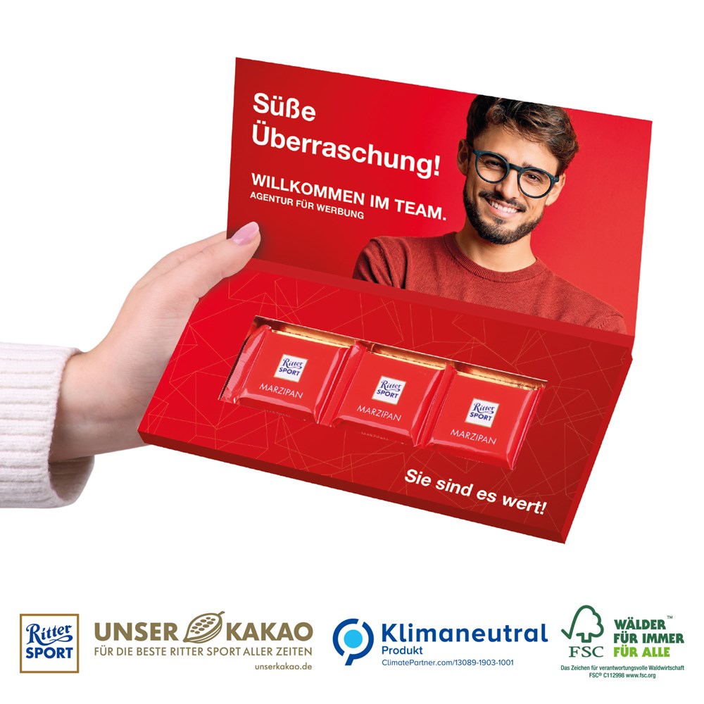 Präsentbox „Business“ mit Ritter SPORT Mini, Klimaneutral, FSC®