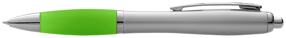 Nash Kugelschreiber silbern mit farbigem Griff