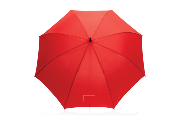 23" Impact AWARE™ RPET 190T Auto-Open Bambus-Schirm