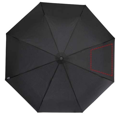 Montebello 21" Vollautomatik Kompaktregenschirm mit gebogenem Griff