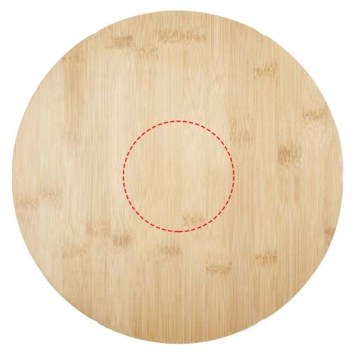 Ement Bambus Pizzaplatte mit Besteck