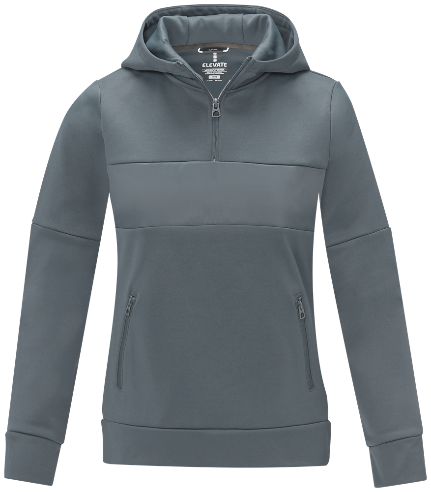 Sayan Kapuzenpullover mit halbem Reißverschluss für Damen