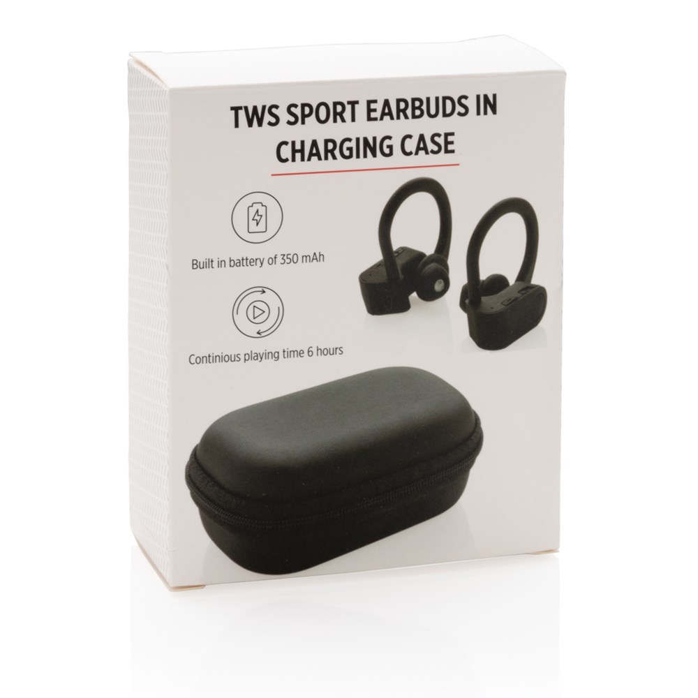 TWS Sport-Ohrhörer mit Ladebox