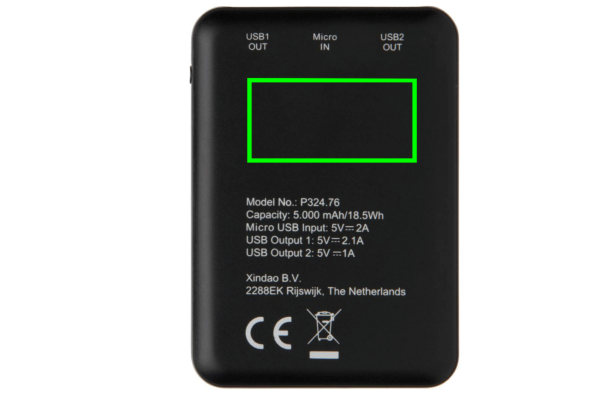 High Density 5.000 mAh Pocket Powerbank
