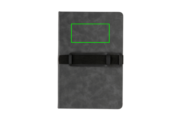 Deluxe Hardcover PU Notizbuch mit Handy- und Stiftehalter
