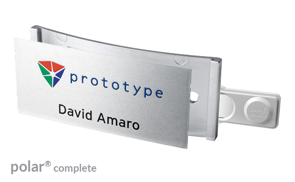 Namensschild polar® alu-complete