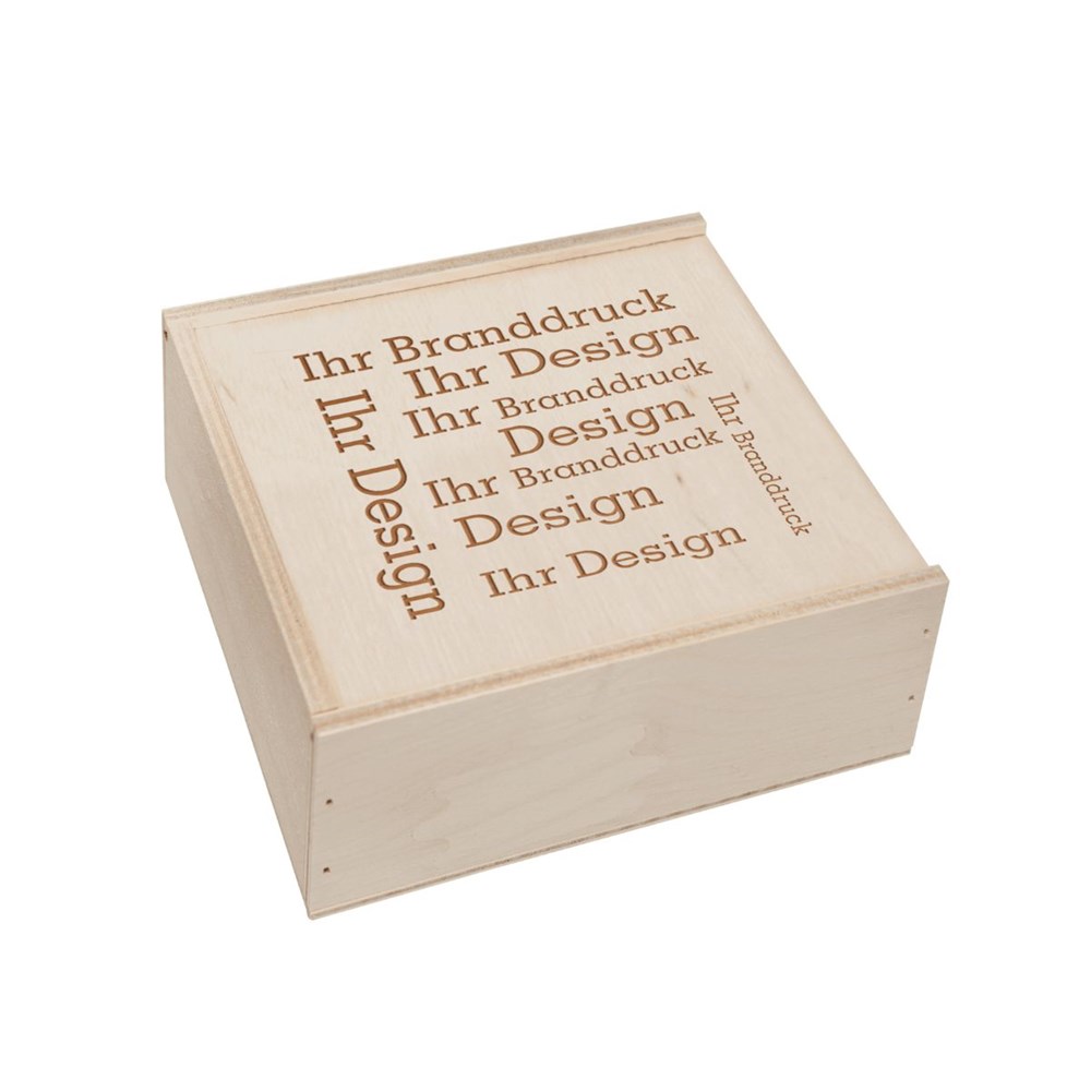 Gourmetkästchen aus Birkenholz mit 4 Gourmet Gewürzen