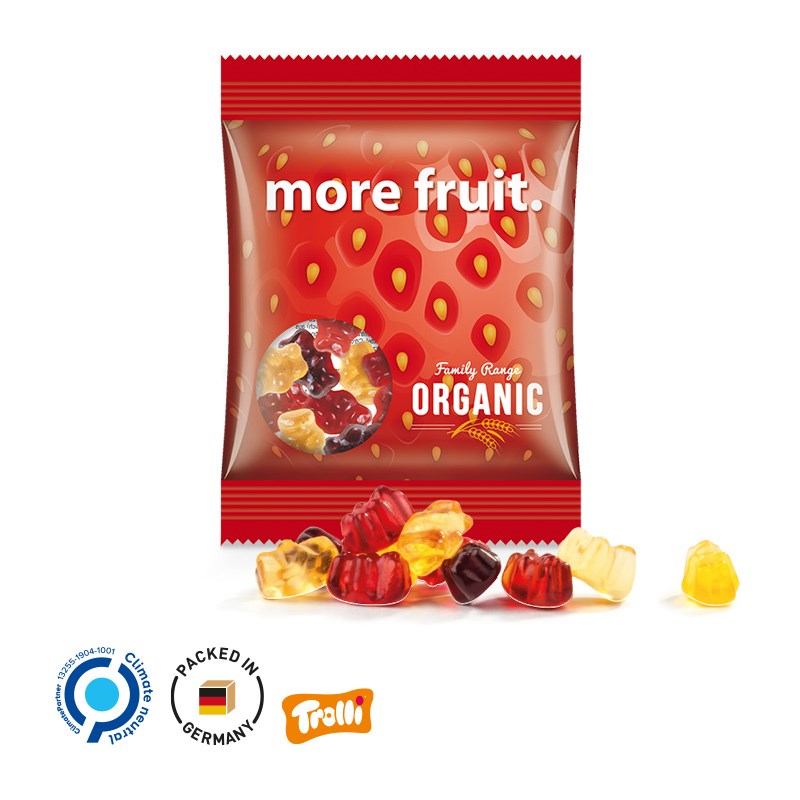 Minitüte 15g, 30% Fruchtsaft-Bärchen