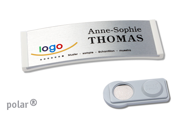 Namensschild polar® alu-complete