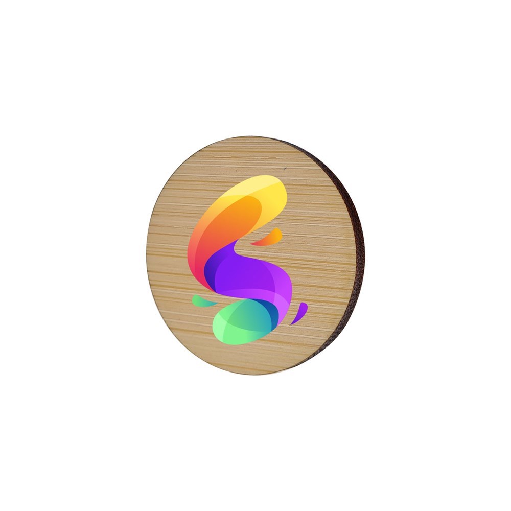 Badge Bamboo Round