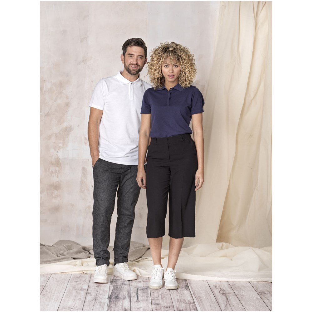 Graphite Poloshirt aus GOTS-zertifizierter Bio-Baumwolle für Damen