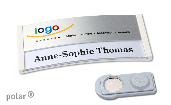 Namensschild polar® alu-print