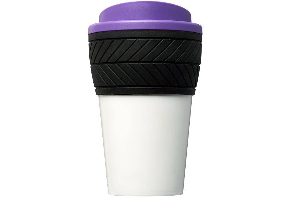 Brite-Americano® 350 ml Isolierbecher mit Schutzring Reifen-Design