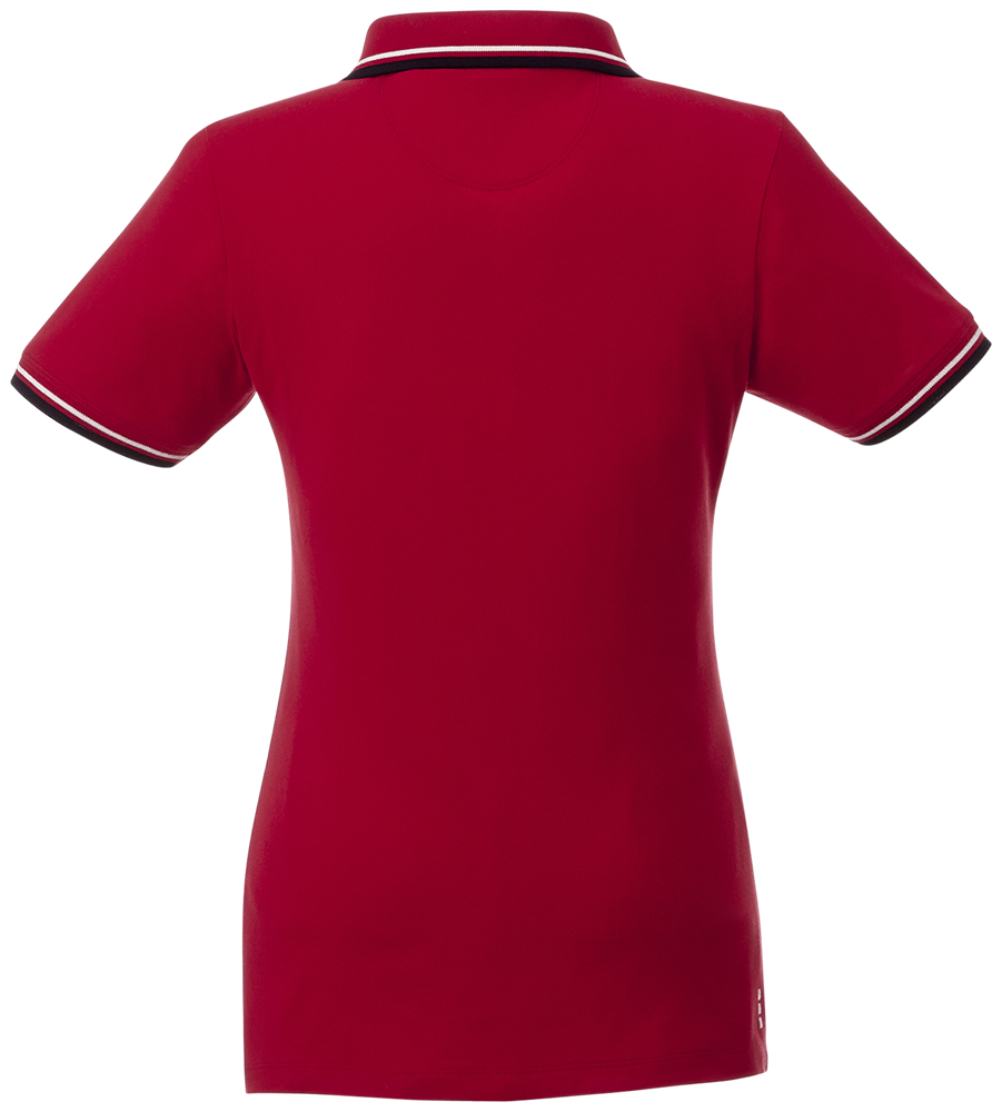 Fairfield Poloshirt mit weißem Rand für Damen