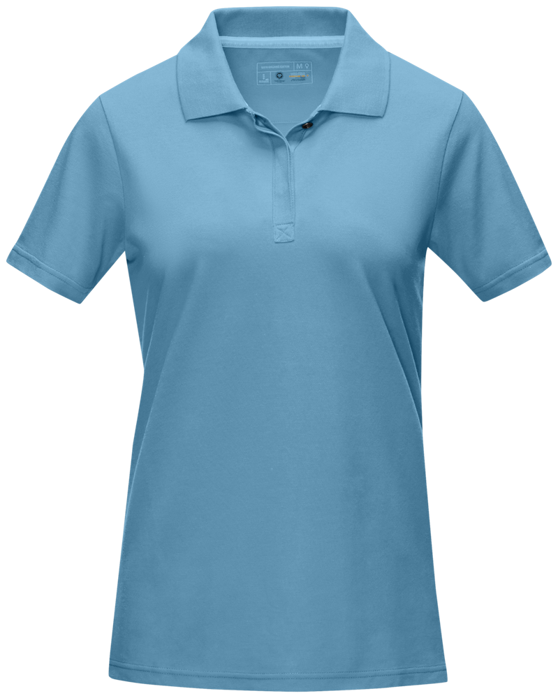 Graphite Poloshirt aus GOTS-zertifizierter Bio-Baumwolle für Damen