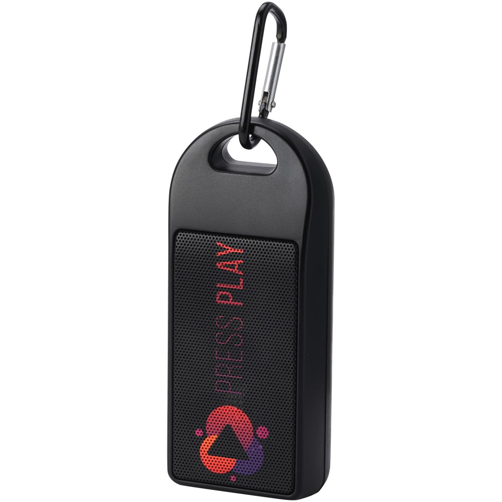 Omni 3 W IPX4 Bluetooth®-Lautsprecher aus recyceltem RCS Kunststoff