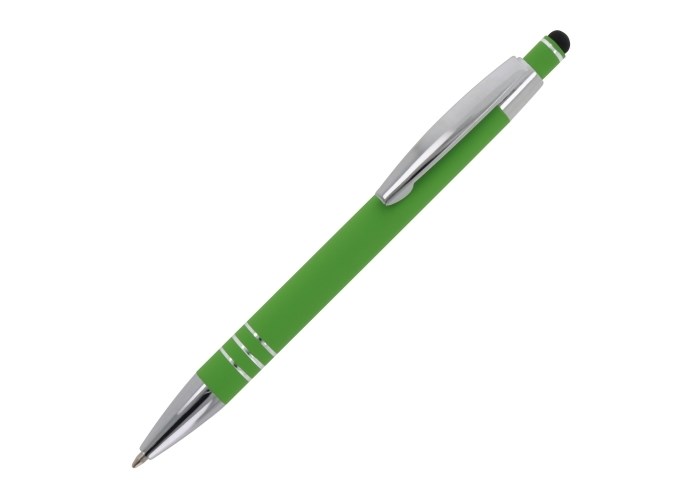 Kugelschreiber Athen Metall gummiert