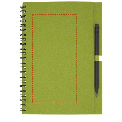 Luciano Eco Notizbuch mit Spiralbindung mit Stift – medium