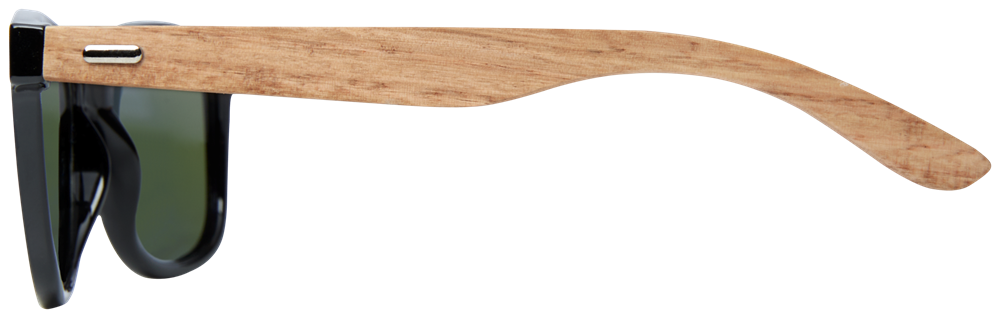 Hiru verspiegelte polarisierte Sonnenbrille aus rPET/Holz in Geschenkbox