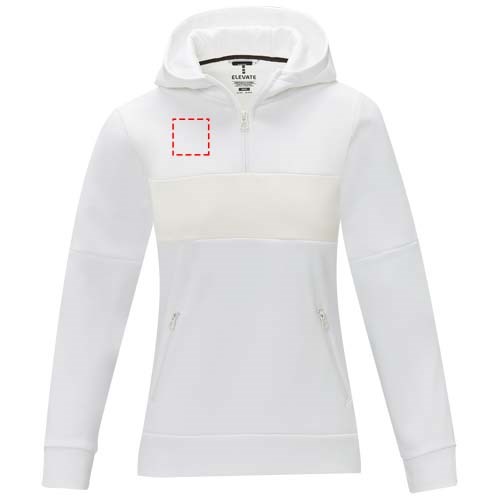 Sayan Kapuzenpullover mit halbem Reißverschluss für Damen