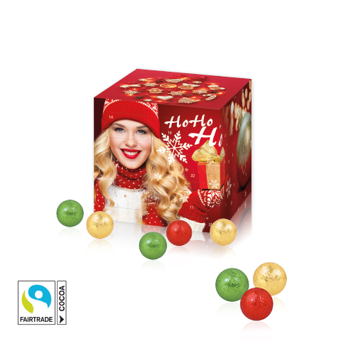 Adventskalender "Cube" mit Fairtrade® Schokolade Adventskalender "Cube" mit Fairtrade® Schokolade