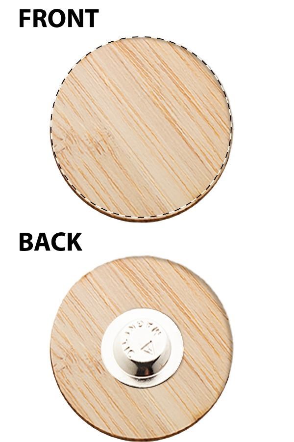 BooBadge - Bambus-Anstecker