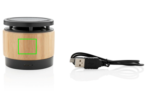 Bambus Wireless Charger und Lautsprecher