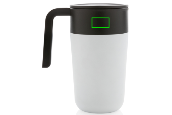 GRS recycelte PP und Stainless Steel Tasse mit Griff