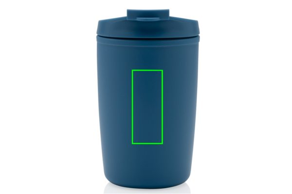GRS recycelter PP-Becher mit Flip-Deckel
