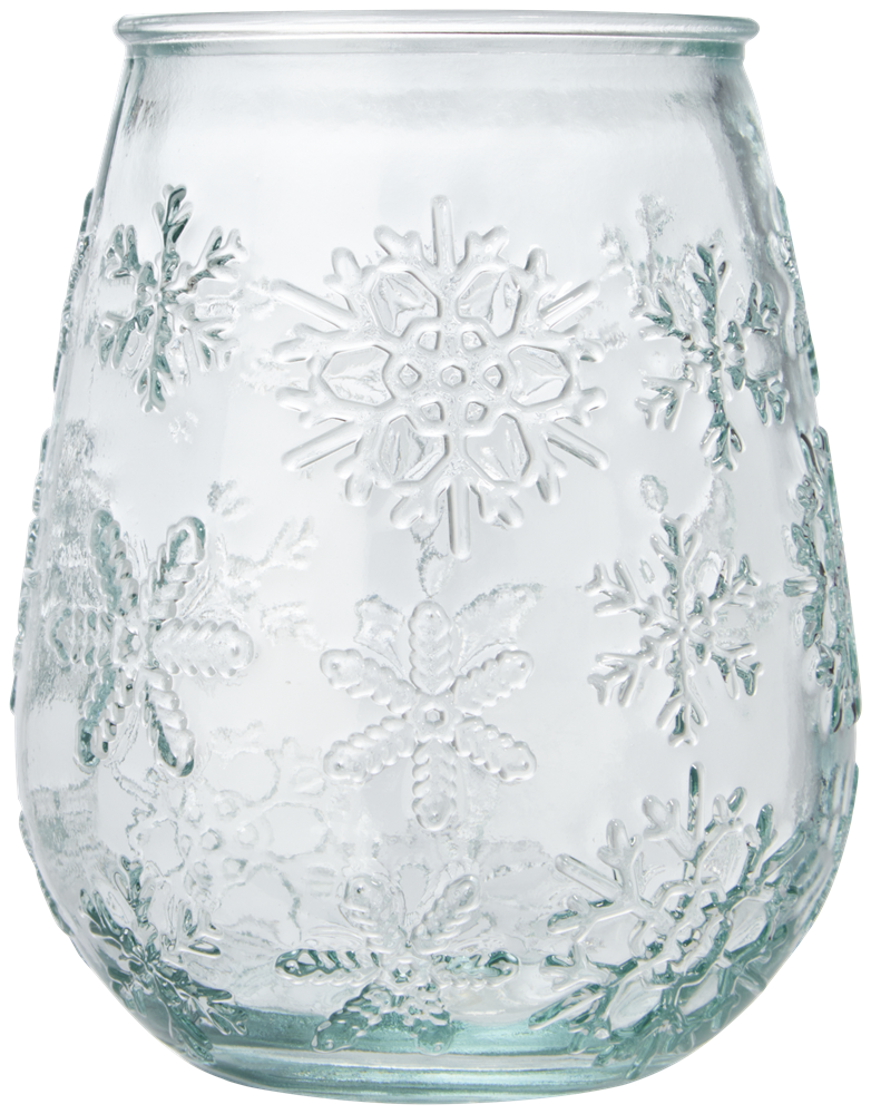 Faro Teelichthalter aus recyceltem Glas
