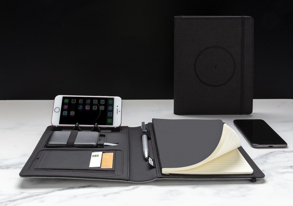 Air 5W Wireless Charging Notizbuch A5 mit 5000 mAh Powerbank