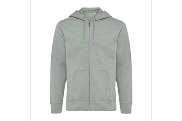 Iqoniq Abisko Zip-Kapuzenpullover aus recycelter Baumwolle