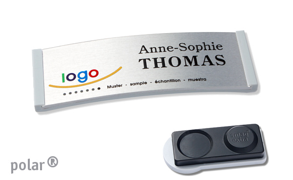 Namensschild polar® alu-complete
