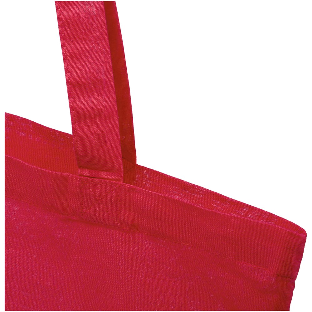 Madras 140 g/m² Baumwoll Tragetasche aus GRS recycelter Baumwolle, 7L