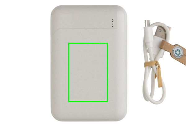 10.000 mAh Powerbank aus RCS Standard recyceltem Kunststoff