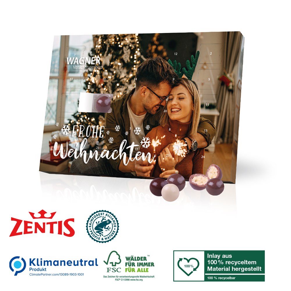 Tisch-Adventskalender Zentis „Business“, Klimaneutral, FSC®