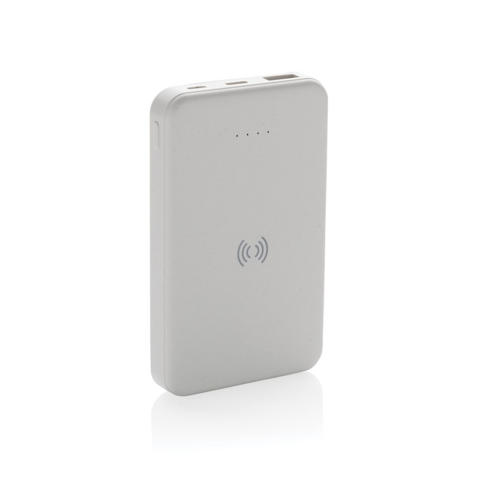 5.000mAh 5W Wireless Powerbank aus RCS recyceltem Kunststoff
