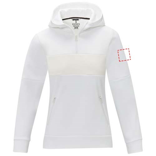 Sayan Kapuzenpullover mit halbem Reißverschluss für Damen
