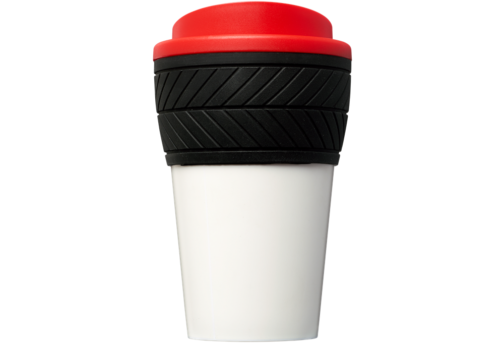 Brite-Americano® 350 ml Isolierbecher mit Schutzring Reifen-Design