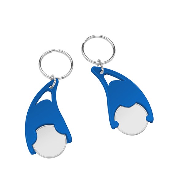 Chiphalter mit 1€-Chip "Epsilon" mit Schlüsselring