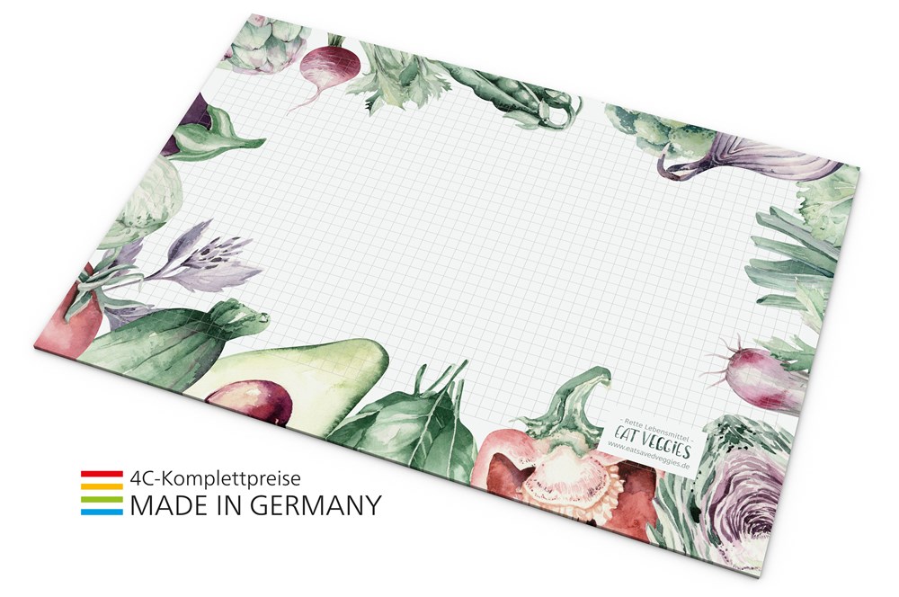 Schreibunterlage green+blue inkl. 4C-Druck