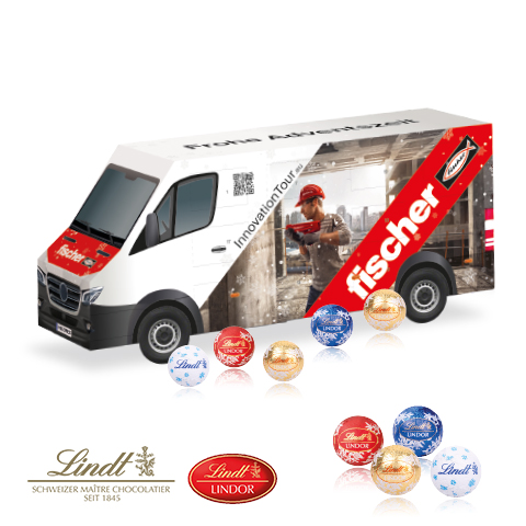 3D Adventskalender "Transporter" mit Lindt Schokolade 3D Adventskalender "Transporter" mit Lindt Schokolade
