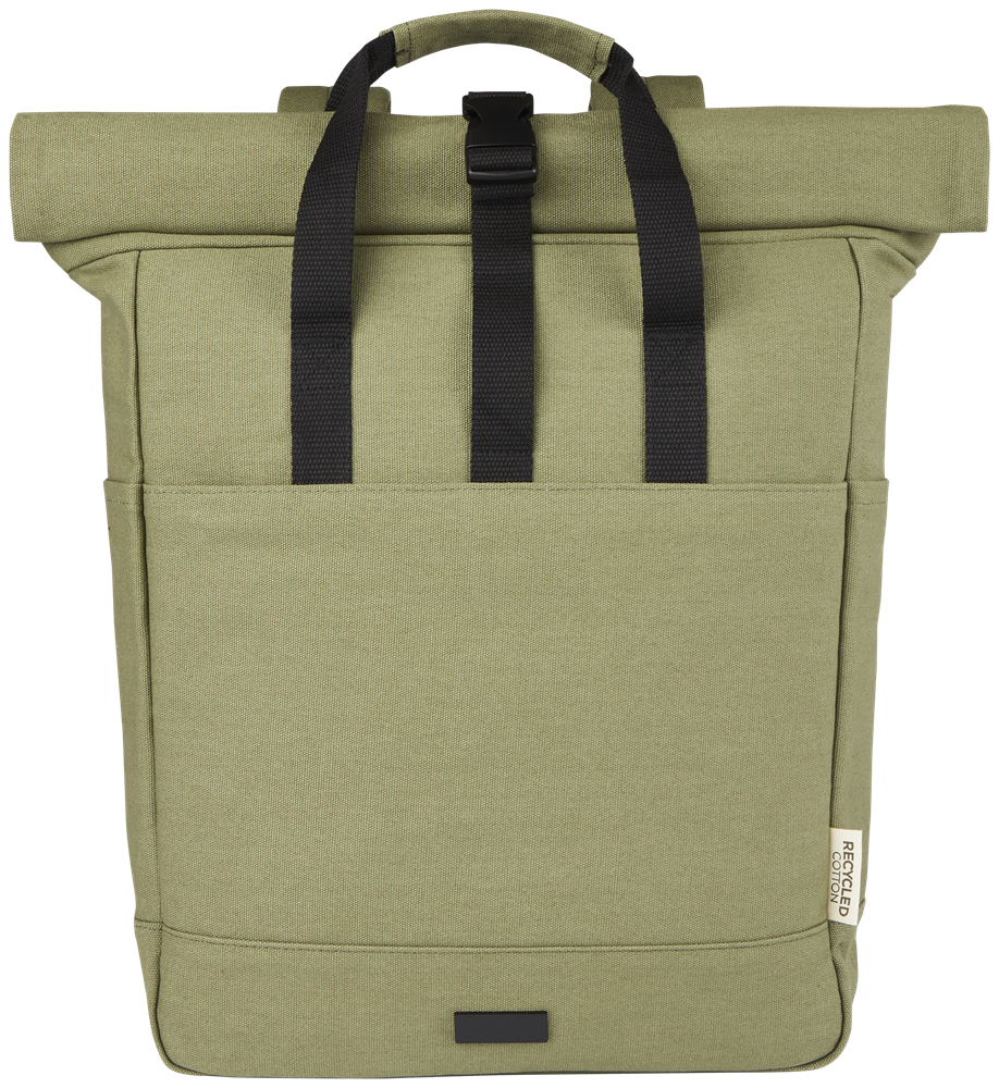 Joey 15" GRS Rolltop Laptop-Rucksack aus recyceltem Canvas 15 L