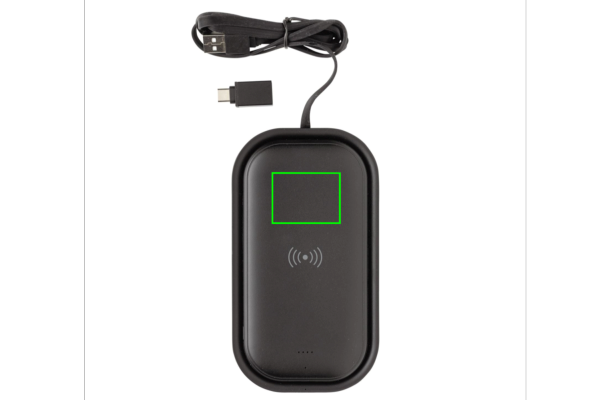 5.000 mAh Wireless Charging Powerbank Station