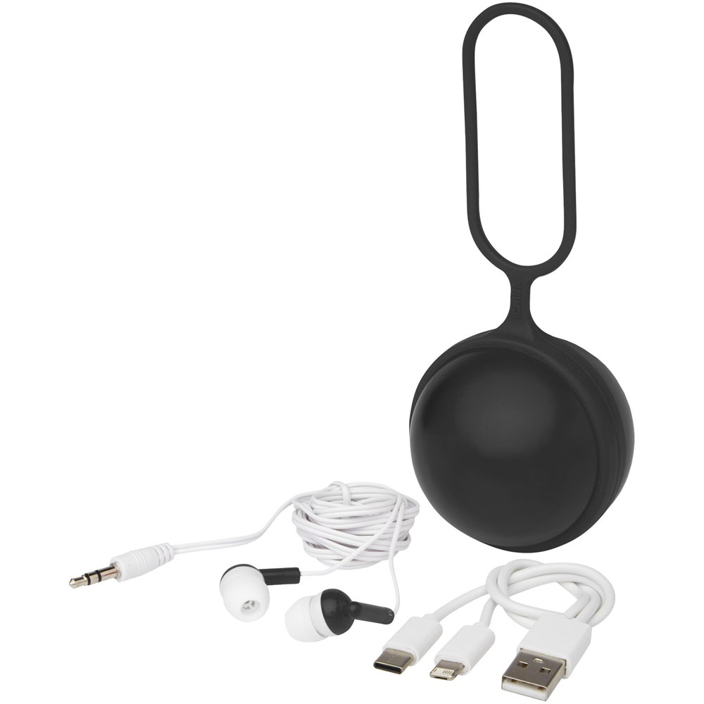 Simba 3-in-1-Ladekabel und Ohrhörer